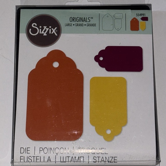 SIZZIX tags SIZZIX 554991 SIZZIX Originals Large Tags - Picture 1 of 14